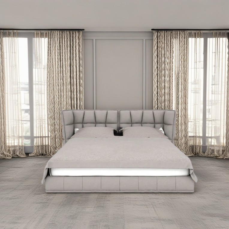 سرير خشب طبيعي