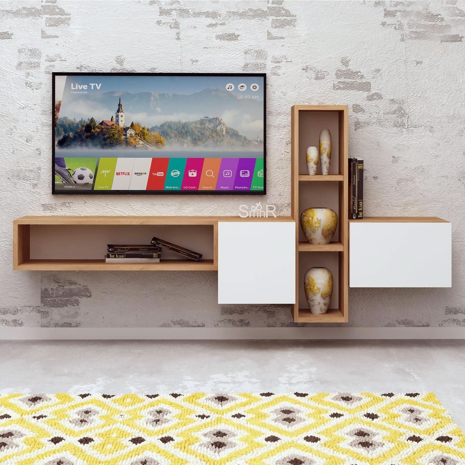 طاولة تلفاز بتصميم جذاب